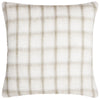 Yard Yarrow Check Cushion Cover in Natural/Biscuit