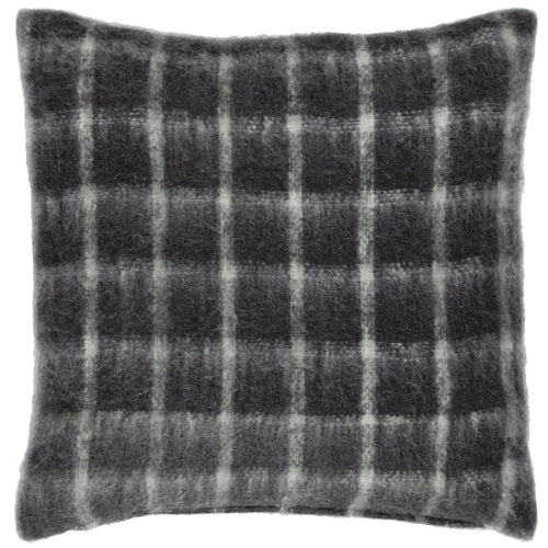 Check Grey Cushions - Yarrow Check  Cushion Cover Storm Grey Yard