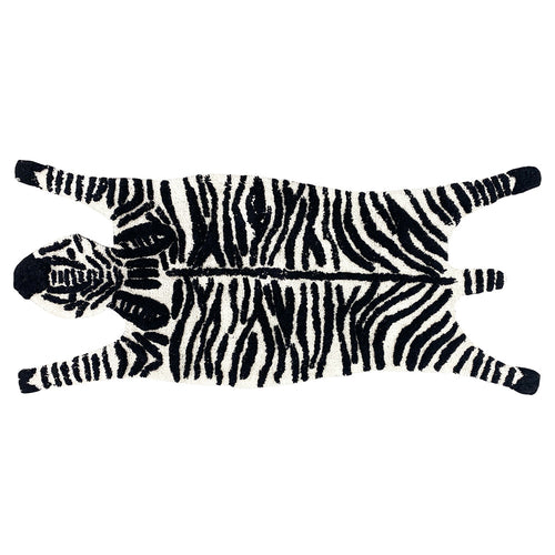 Animal Black Bathroom - Zebra  Bath Mat Black/White furn.